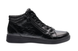 Zwart lak  high top sneaker