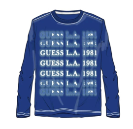 Kobalt shirt lange mouw GUESS