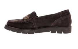 Bruin suéde loafer