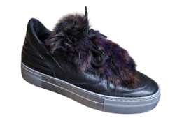 Antraciet multi bont sneaker