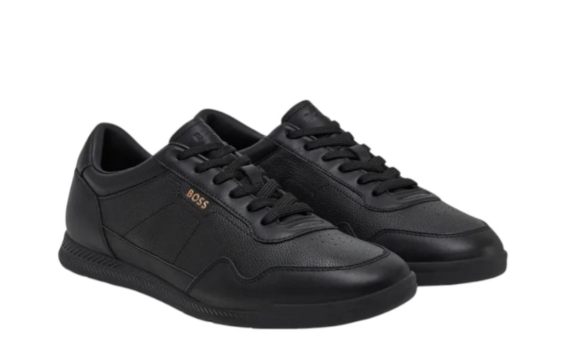 Zwart plain sneaker BOSS