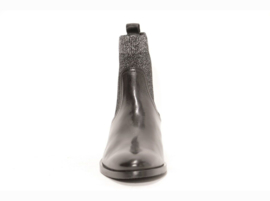 Zwart leren chelsea boot