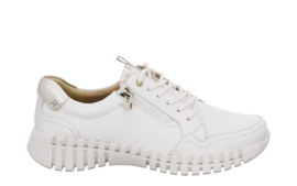 Wit leren sneaker