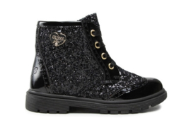 Zwart lak brooks bootie GUESS