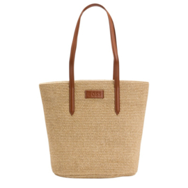Raffia tote bag BOSS