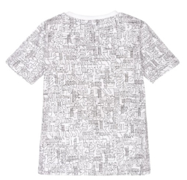 Zwart wit letter shirt BOSS