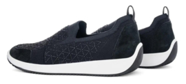 Zwart stretch instap sneaker