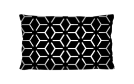 Kussen "rectangle noir et blanc"