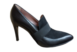 Zwart suede spiegel pump