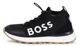 Zwart instap sneaker BOSS