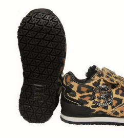 Print klitband sneaker