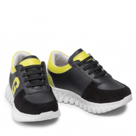 Zwart geel GUESS sneaker