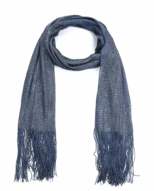 Sjaal "bleu fin"