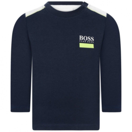 Blauw lime shirt BOSS