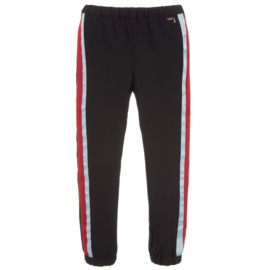 Zwart pantalon met zijbies