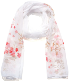 Sjaal "blanc des fleurs"
