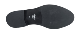 Zwart leer boot strass accent
