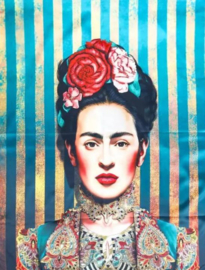 Sjaal "Frida Kahlo in stripes"