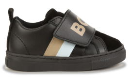 Zwart 1X klitband sneaker BOSS