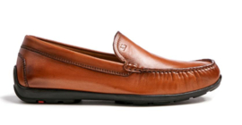 Cognac leren mocassin