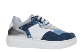 Blauw wit sneaker