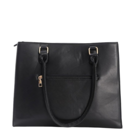 Zwart tas "diamant en couture"