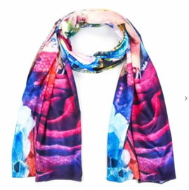 Sjaal "Frida Kahlo in purple"