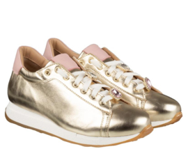 Goud strass leren sneaker