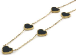 Ketting "noir coeur"