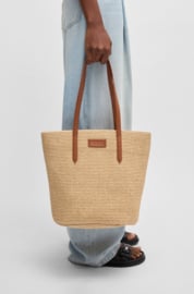 Raffia tote bag BOSS