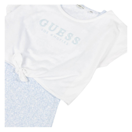 Bleu wit jurkje GUESS