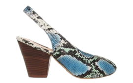 Blauw pyton  peep toe