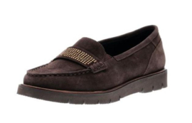 Bruin suéde loafer