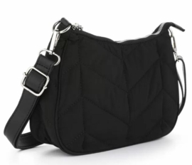 Zwarte tas "surpiqué"