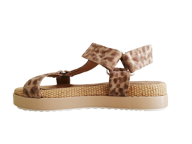 Raffia print sandaal