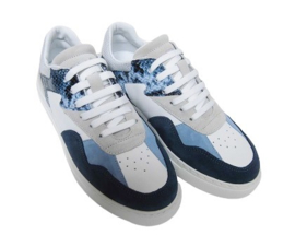 Blauw wit sneaker