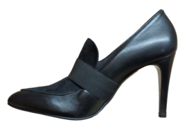 Zwart suede spiegel pump