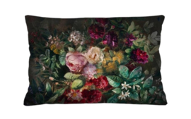 Kussen "avec rectangle fleuri"