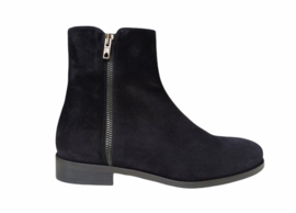 Blauw suède rits laarsje