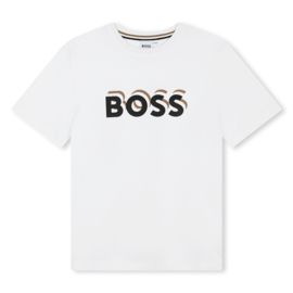 Wit t-shirt logo BOSS