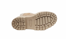Beige leren chelsea