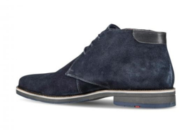 Blauw suède  veter boot Lloyd