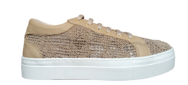 Camel kant sneaker