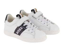 Wit leren sneaker BOSS