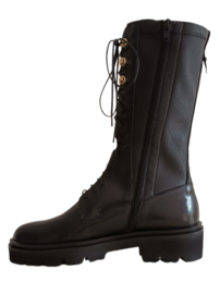 Zwart veter ¾ boot Lilian