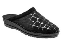 Zwart giraf print slipper