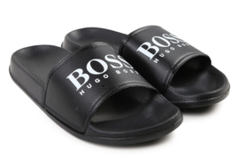 Zwart slipper "Hugo Boss"