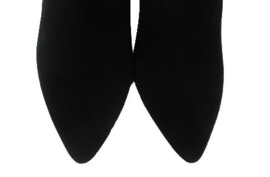 Zwart suede laarsje