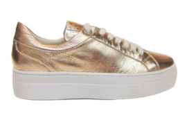 Goud leren sneaker