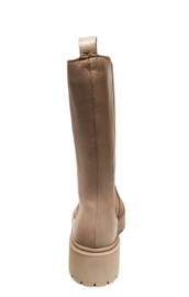 Beige leren chelsea